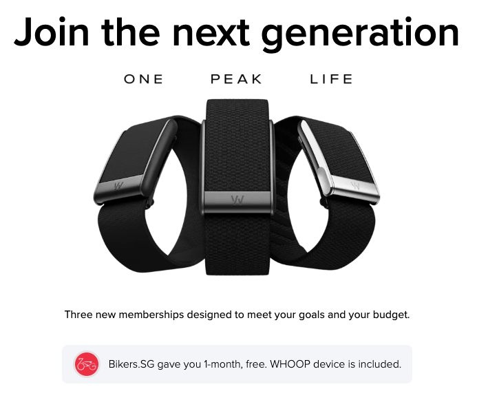 WHOOP 5.0 | WHOOP MG - Free 1-month subscription