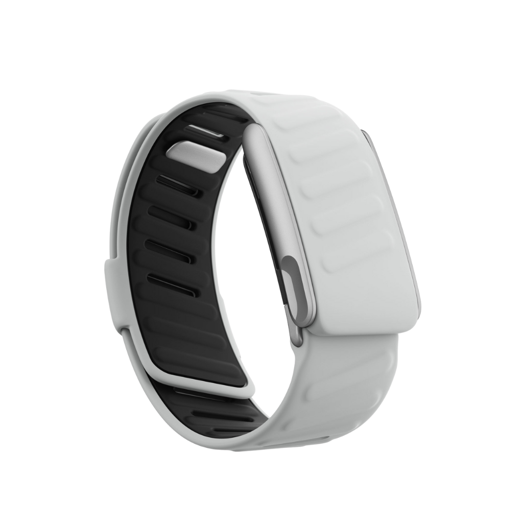 HOOP 5.0 and MG OEM SportFlex silicone replacement band in Grey – matte stainless-steel ECG frame – Bikers.SG Singapore