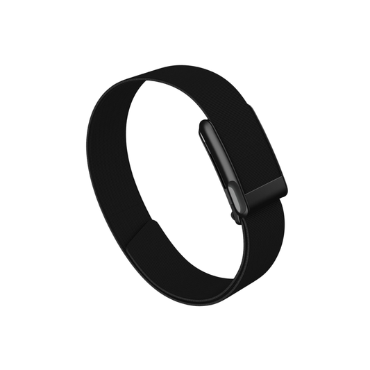 WHOOP 5.0 and MG OEM CoreKnit Bicep upper arm replacement band in Black – matte stainless-steel ECG frame – Bikers.SG Singapore