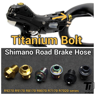 Shimano Road Shifter Brake Hose Nut | Hydraulic Road Disc Brake Shifter | Titanium