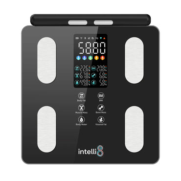 Front display on the intelli8 Body Composition Scale