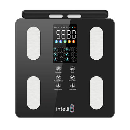 Front display on the intelli8 Body Composition Scale