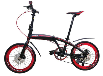 THORNTON COMET | 20/22" Bifold Bicycle, 7/9 Speed, Hollowtech, Mechanical/Hydraulic