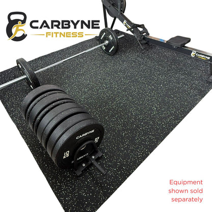 CARBYNE High Density 12mm Black Rubber Floor Mat (15% EPDM White Flecks)