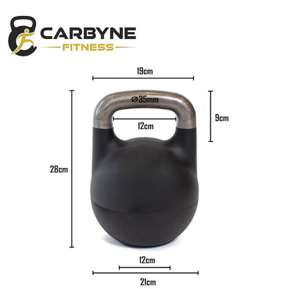 CARBYNE 32KG Adjustable Competition Kettlebell (1kg increments, from 12kg to 32kg)