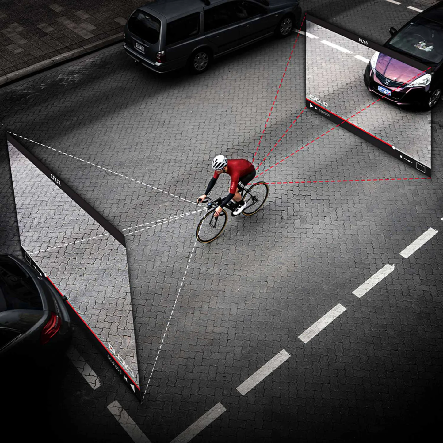Cycliq Fly 12 Sport -Incident Protection Mode - Hit the deck and the Fly12 Sport will automatically trigger incident protection mode, locking the video and audio, preventing crucial footage from being overwritten. - Bikers.SG