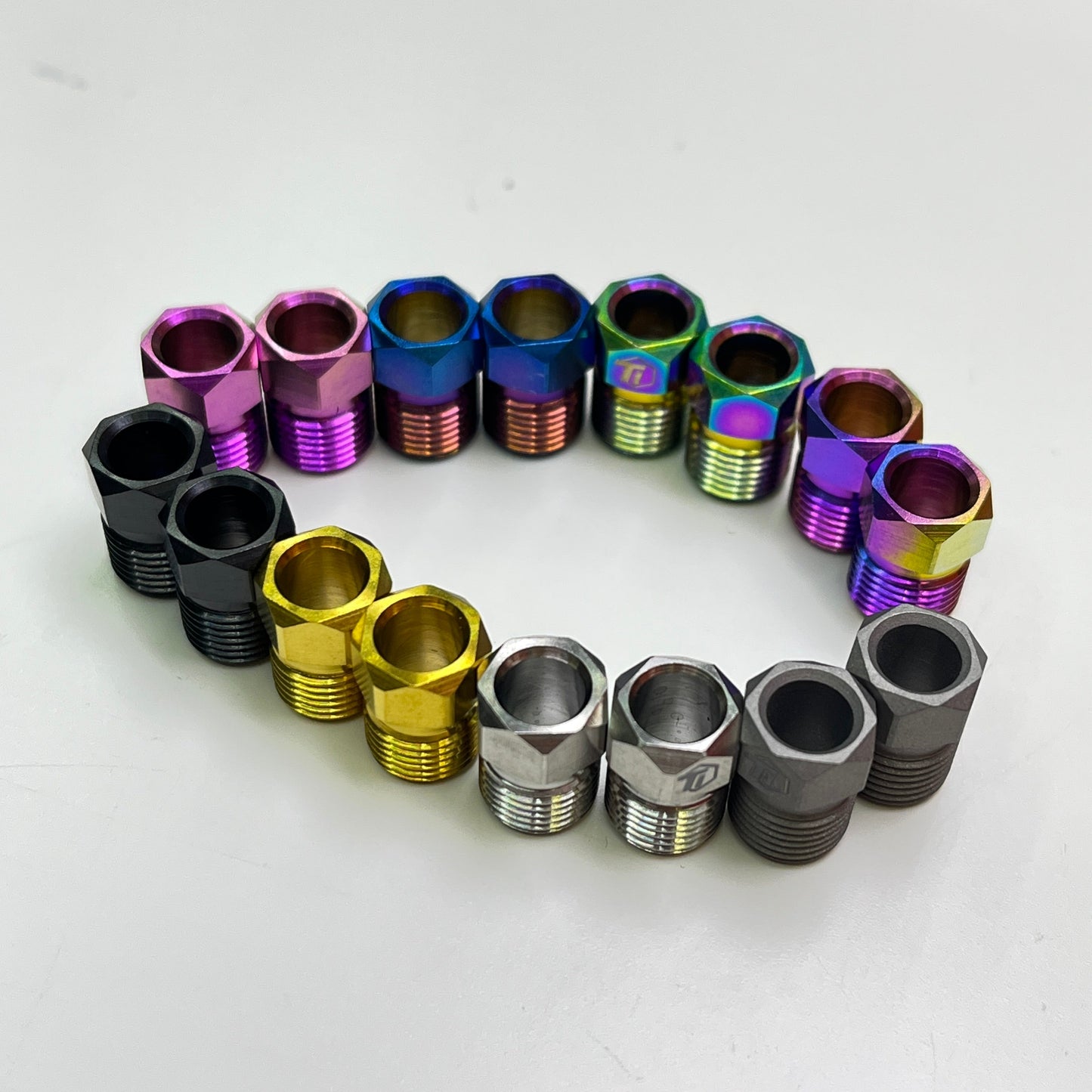 Hydraulic Disc Brake Caliper Hose Nut | Shimano & SRAM | Titanium