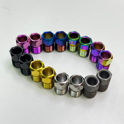 Hydraulic Disc Brake Caliper Hose Nut | Shimano & SRAM | Titanium