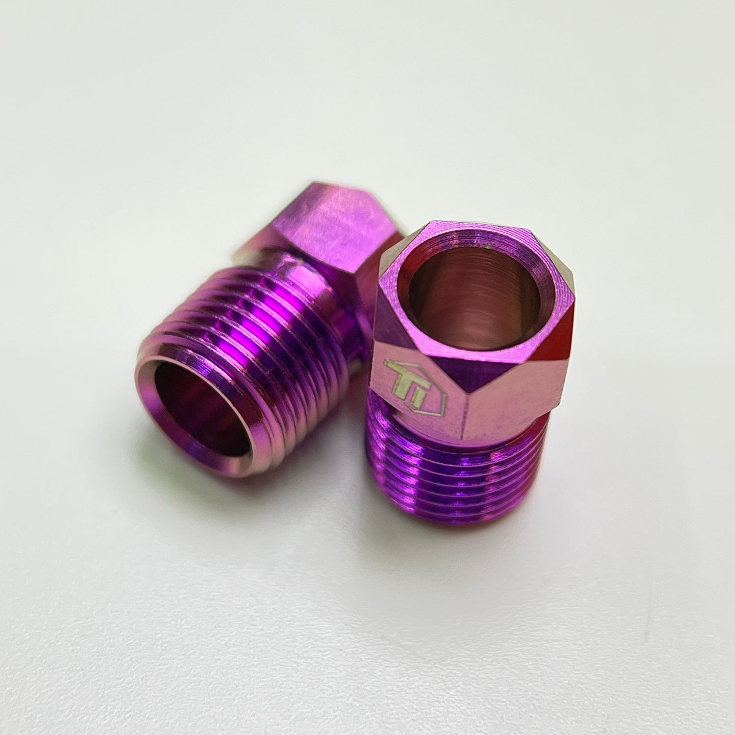 Hydraulic Disc Brake Caliper Hose Nut | Shimano & SRAM | Titanium