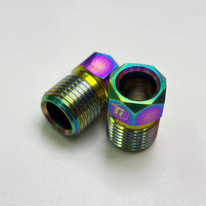 Hydraulic Disc Brake Caliper Hose Nut | Shimano & SRAM | Titanium