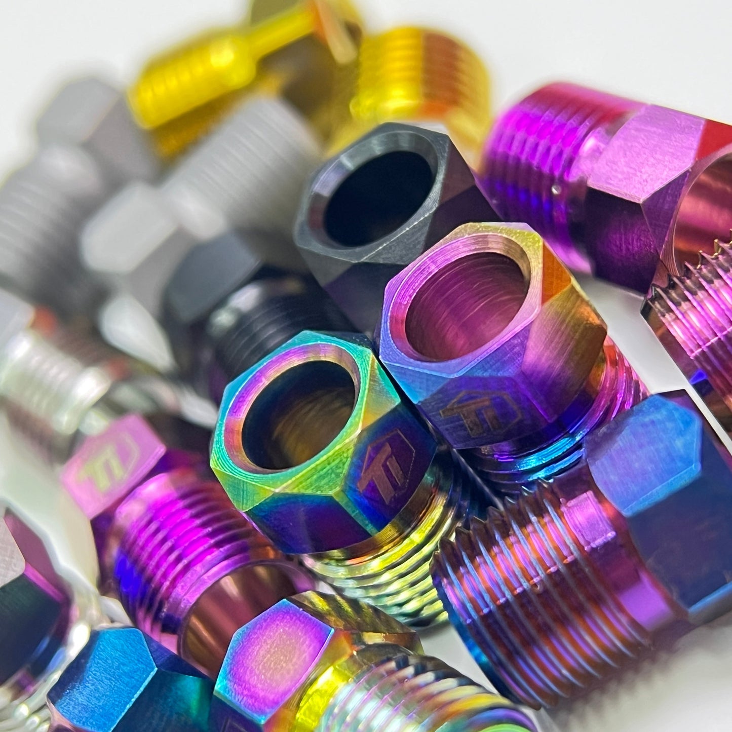 Hydraulic Disc Brake Caliper Hose Nut | Shimano & SRAM | Titanium