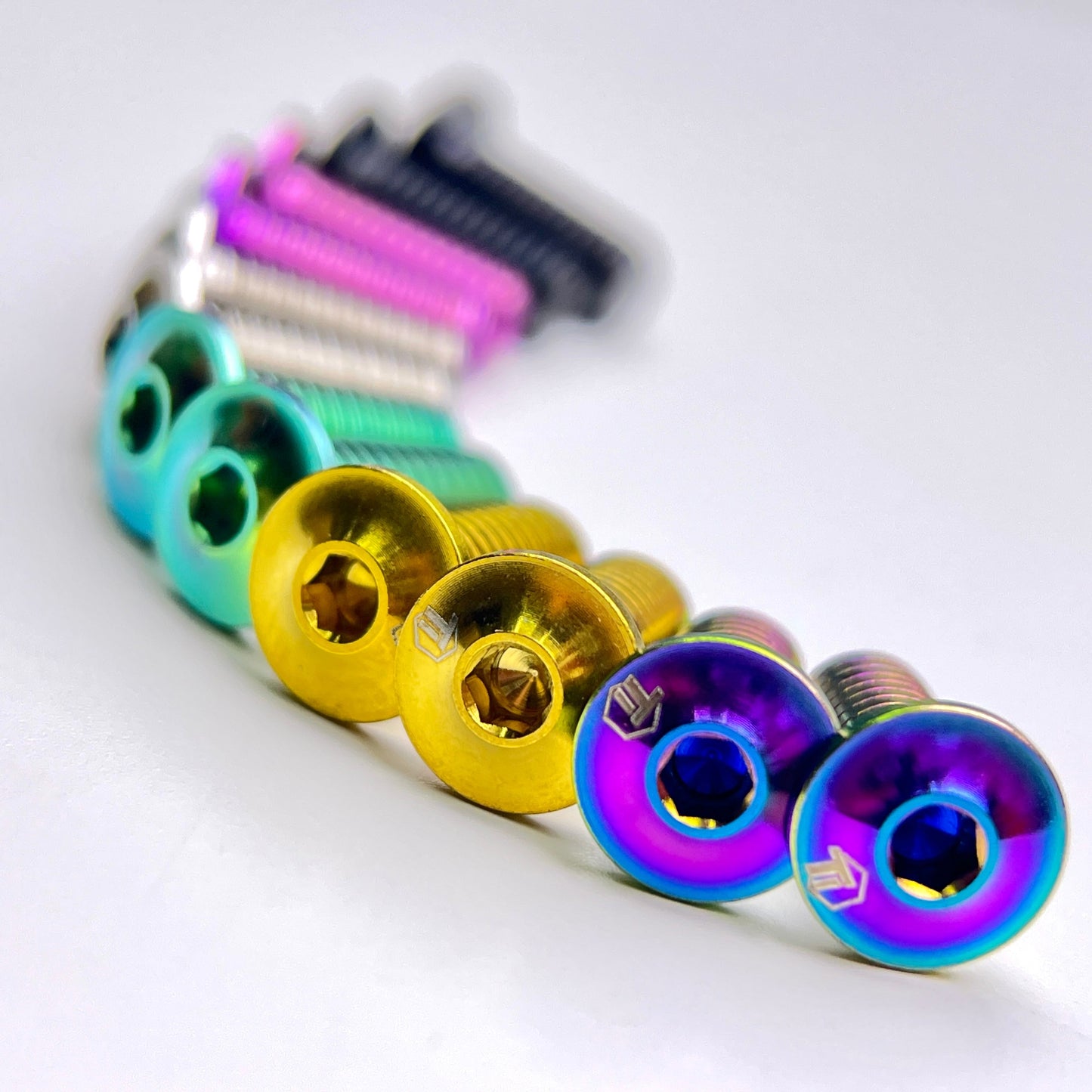 Flat Head Titanium Bolts For Bottle Cage Mounts