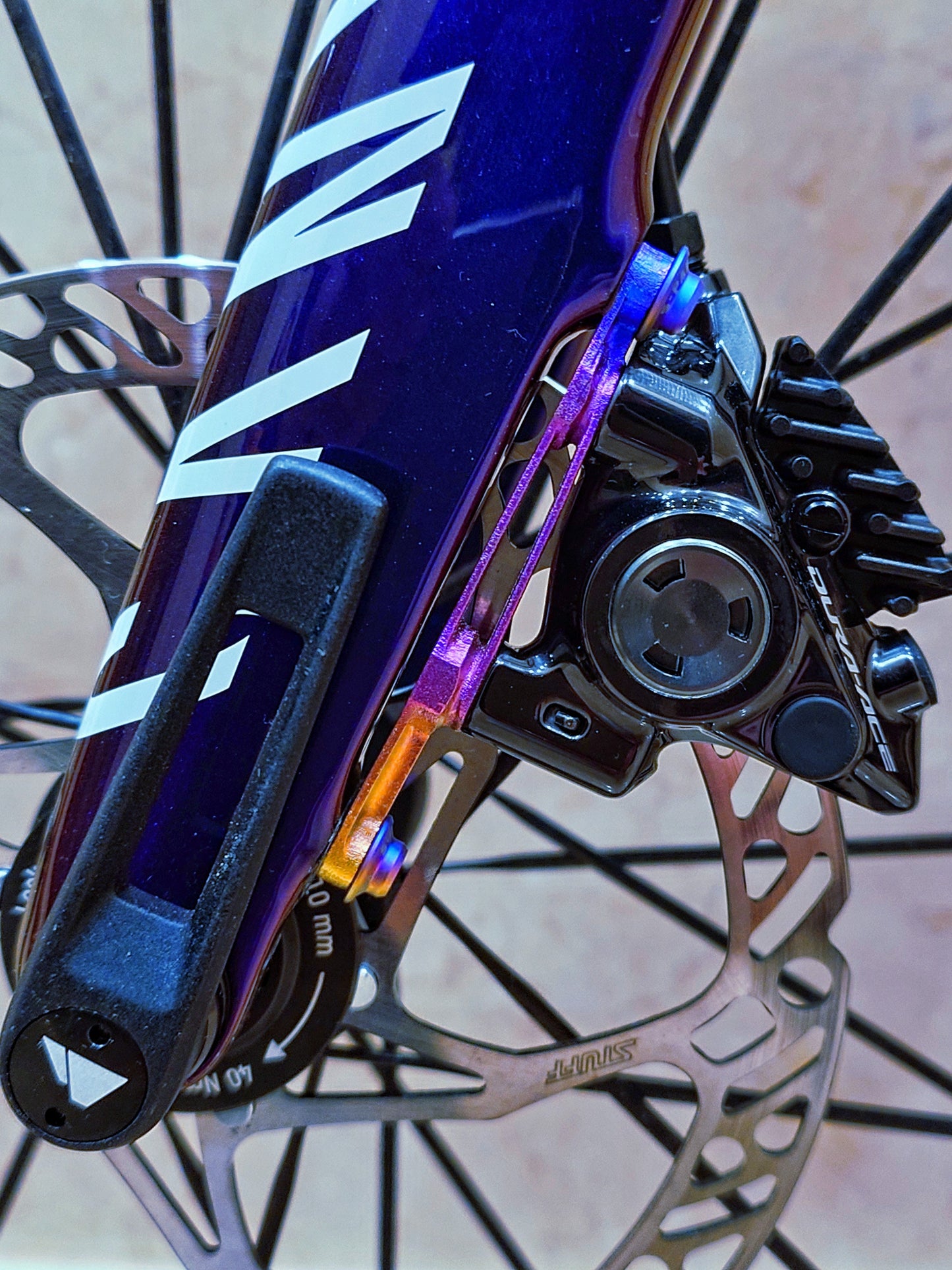 3D Printed Titanium Front Disc Brake Adapter | Universal-Fit | Shimano & SRAM