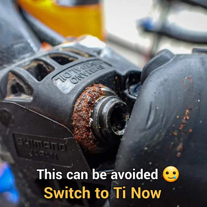 Shimano Road Shifter Brake Hose Nut | Hydraulic Road Disc Brake Shifter | Titanium