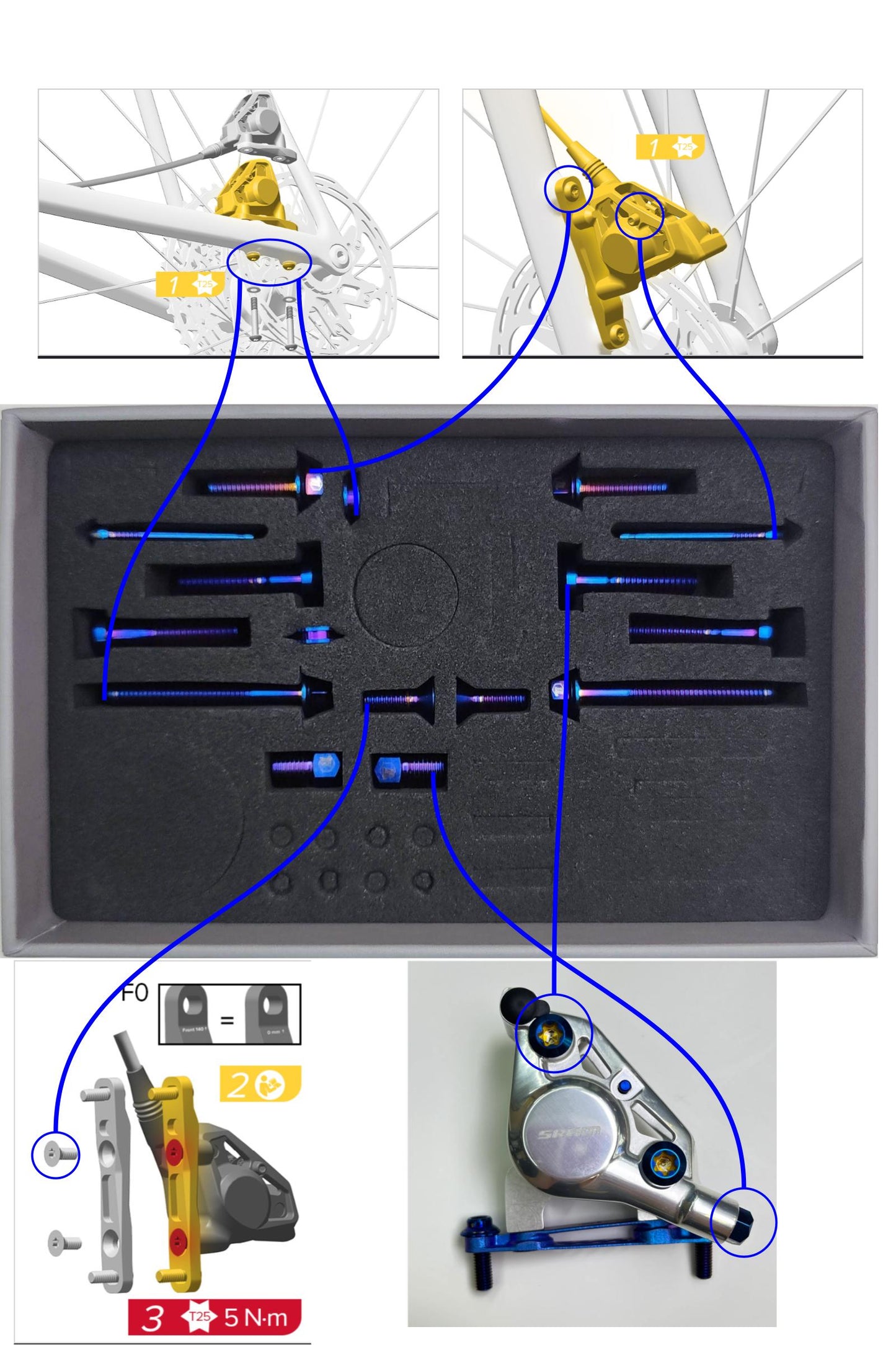SRAM Red/Force/Rival E1 AXS / D2 / Red XPLR / Titanium Upgrade Kit