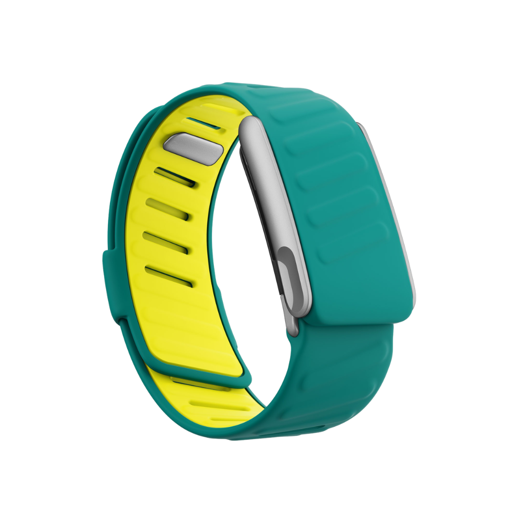 WHOOP 5.0 and MG OEM SportFlex silicone replacement band in Green – matte stainless-steel ECG frame – Bikers.SG Singapore