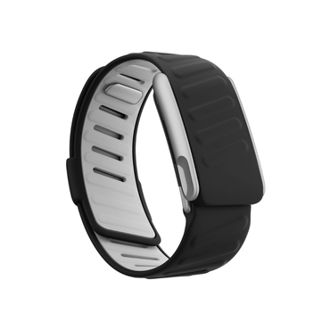WHOOP 5.0 and MG OEM SportFlex silicone replacement band in Black – matte stainless-steel ECG frame – Bikers.SG Singapore