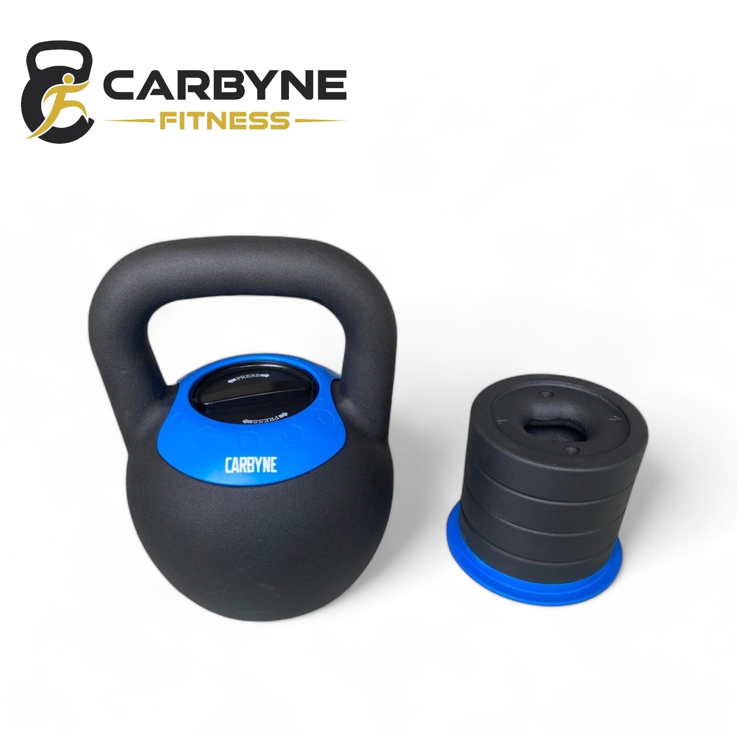 CARBYNE 16KG / 24KG Quick Adjustable Kettlebell (2kg increments from 8kg / 16kg)