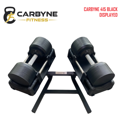 CARBYNE 415 325 235 Black Adjustable Dumbbell (1.5kg increments, from 4kg to 41.5kg)
