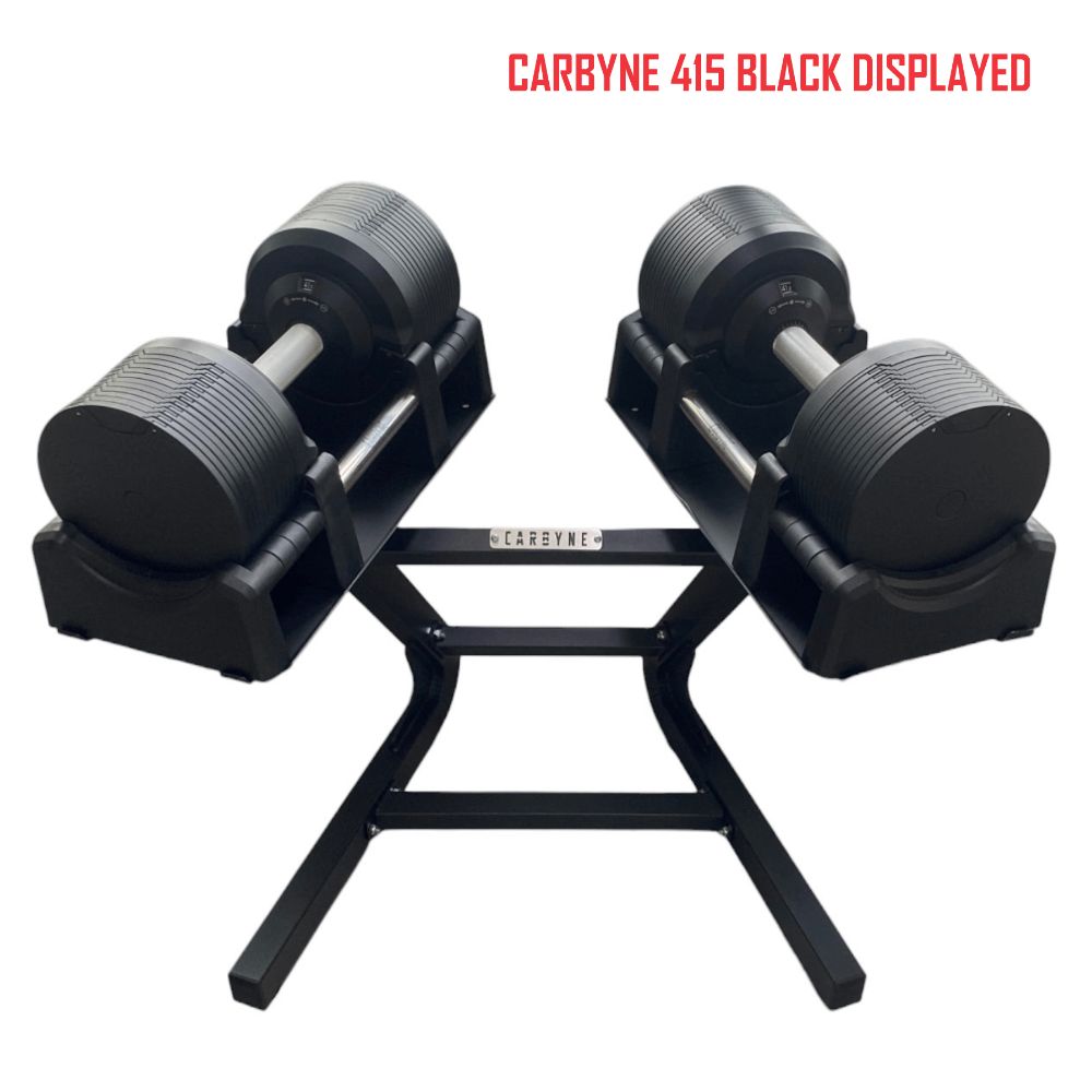 CARBYNE 415 325 235 Black Adjustable Dumbbell (1.5kg increments, from 4kg to 41.5kg)