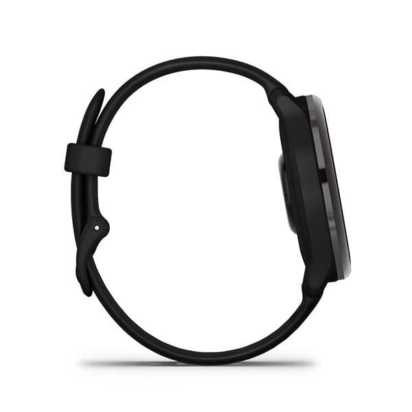 Garmin vívoactive 6, Slate with Black band, side profile