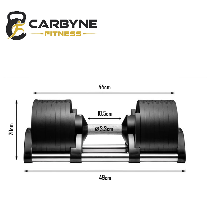 40KG Adjustable Dumbbell (2.5KG increments, heavier than the NUOBELL 236)
