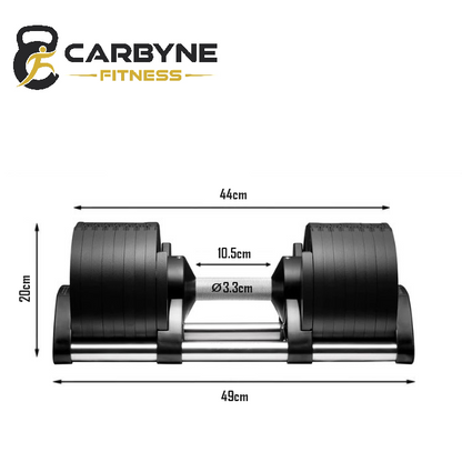 40KG Adjustable Dumbbell (2.5KG increments, heavier than the NUOBELL 236)