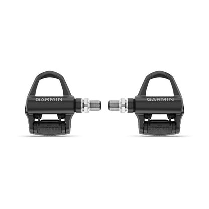 Garmin Rally RK 210 Power Meter Pedals for Look Keo Cleats - Both Pedals Side By Side Image in white background - Bikers.SG