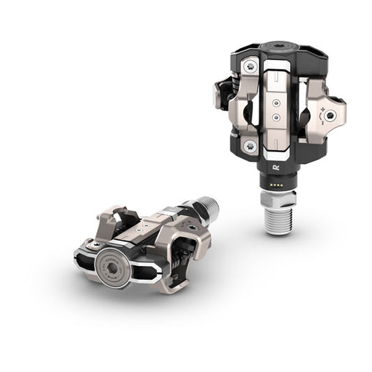 Garmin Rally XC210 Double Sided Shimano SPD Compatible Power Meter Pedals - Image with White Background - Bikers.SG
