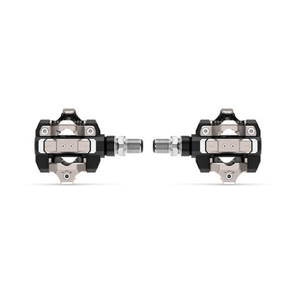 Garmin Rally XC210 Double Sided Shimano SPD Compatible Power Meter Pedals  - Side by Side Image with White Background - Bikers.SG