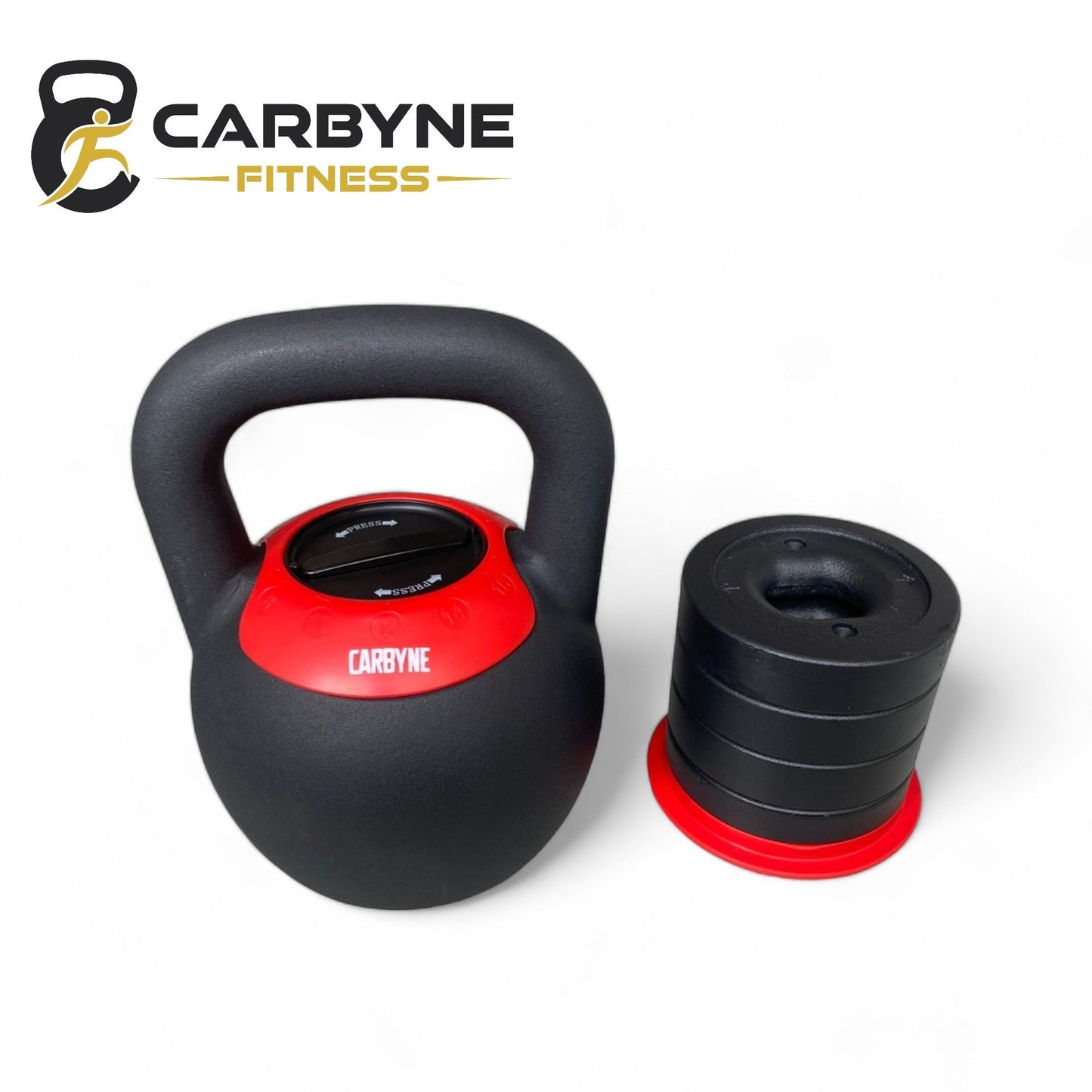CARBYNE 16KG / 24KG Quick Adjustable Kettlebell (2kg increments from 8kg / 16kg)
