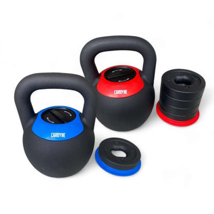 CARBYNE 16KG / 24KG Quick Adjustable Kettlebell (2kg increments from 8kg / 16kg)