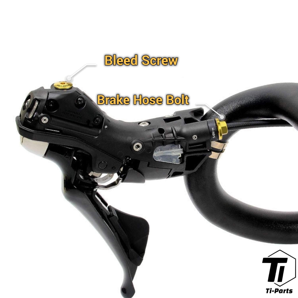 Shimano Road Shifter Brake Hose Nut | Hydraulic Road Disc Brake Shifter | Titanium