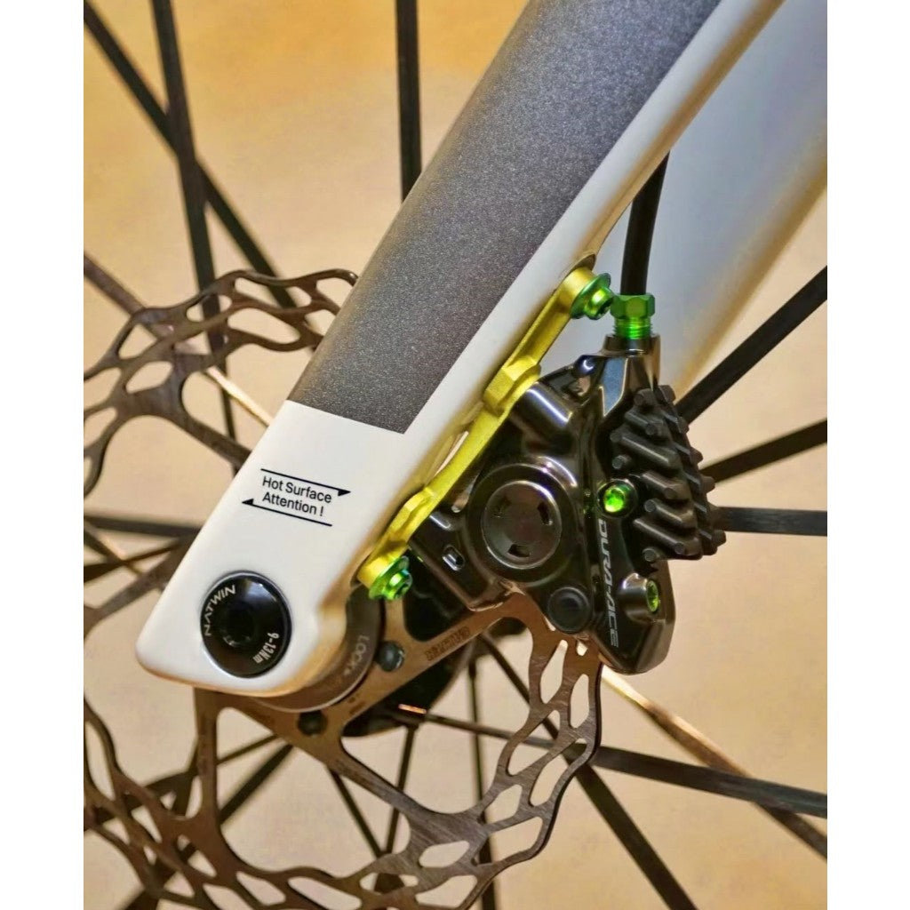 3D Printed Titanium Front Disc Brake Adapter | Universal-Fit | Shimano & SRAM